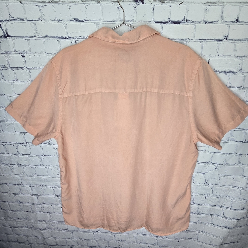 Wax London Men's Peach Short Sleeve Shirt NWT Size XL - Picture 2 of 6